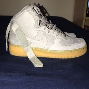 Women’s/Men’s Grey Suede High Nike Air Forces